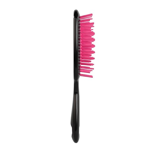 FHI Heat UNbrush Detangling Brush for Pain-Free Brushing on All Wet or Dry Hair Types — Durable DuoFlex Anti-Static Bristles, Lightweight Handle, Vented Hair Brush