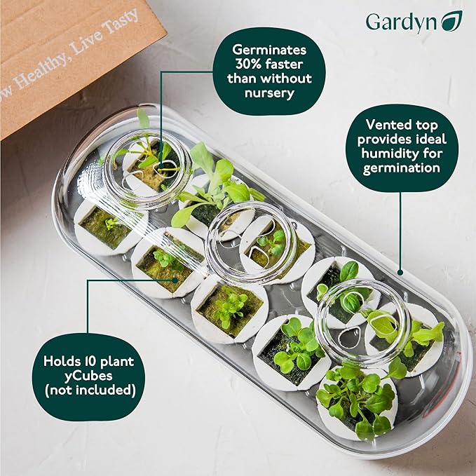 Gardyn 4.0 Bundle with Hydroponics Growing System Vertical Indoor Tower Garden, Germination Nursery & HydroBoost (4.0 Gardyn Home Kit, 30 Free Non-GMO Plants, LED Grow Lights, 30 Day Kelby Trial)